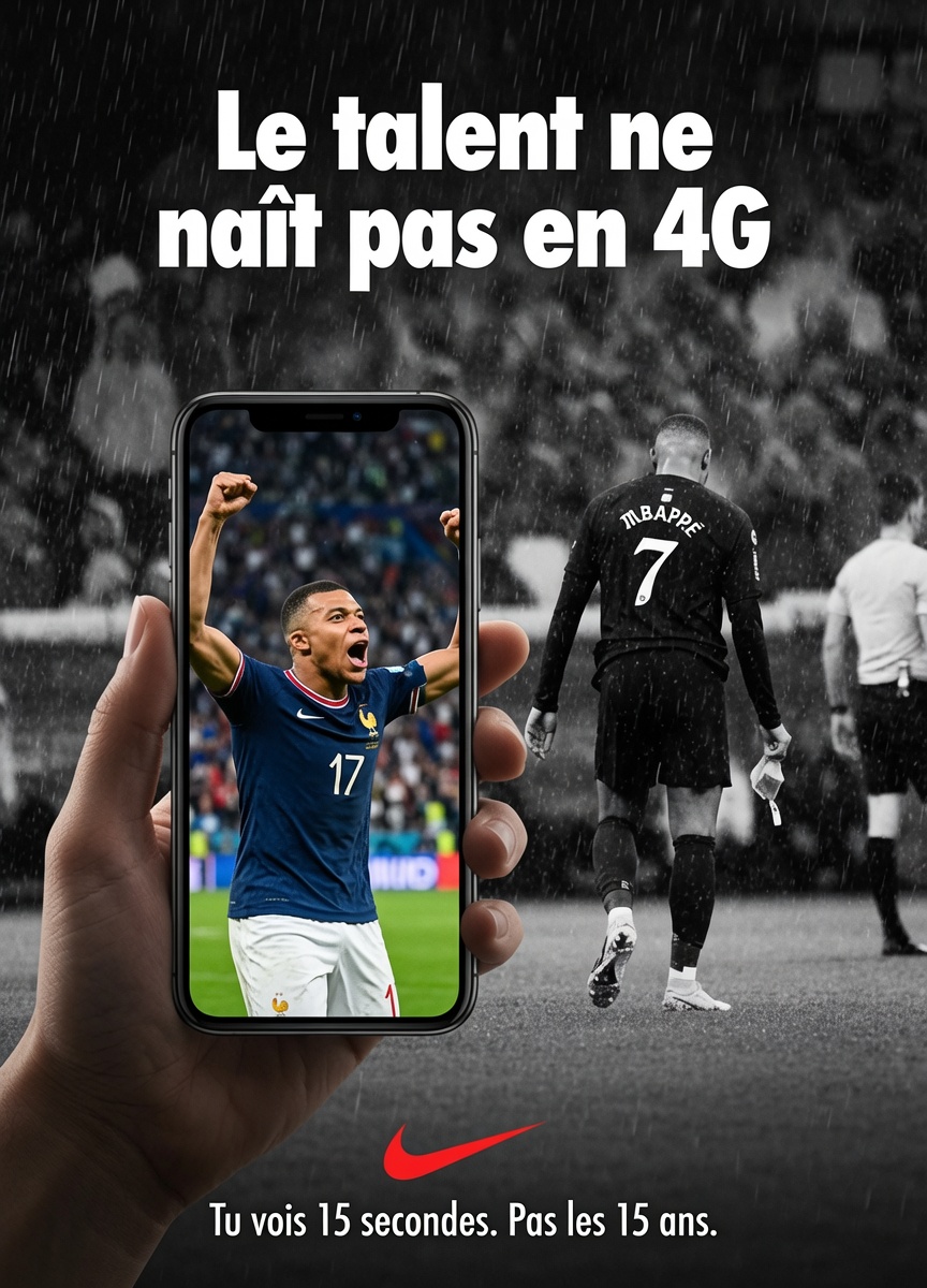 Nike — « Le talent ne naît pas en 4G »